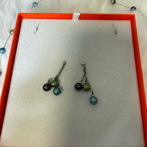 Vintage Mandarin Fresh Water Cultured Pearls Necklace and Earrings - Picture 11 of 16